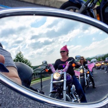 Womens Motorcycle Rally – Rearview Mirror