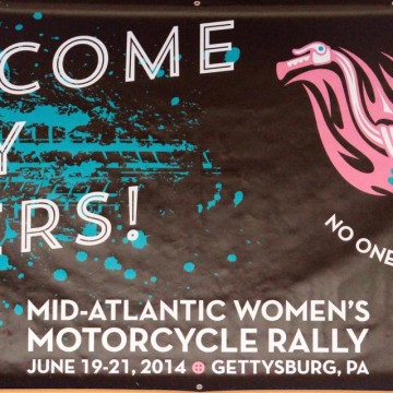 Motorcycle Rally Banner – Welcome Lady Riders